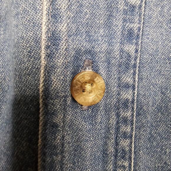 Vintage Dickies Shirt XL Denim Workwear 90s Y2K Americana Retro Outdoors Biker - Picture 5 of 12